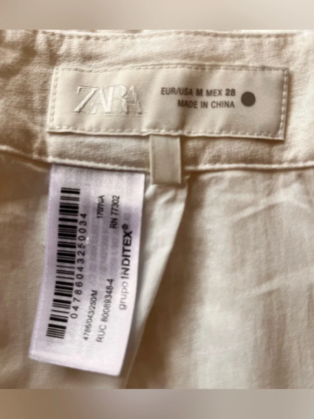 ZARA Crochet Hem Cropped Pants
